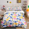 "Colorful Floral Bedding Set" Bedding Duvet Cover Set Duvet Cover Pillowcases (1 * Duvet Cover 2 * Pillowcases, without duvet insert)
