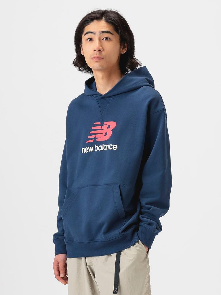 B:MING LIFE STORE by BEAMS Sweatshirt [EXCLUSIVE] New Balance Logo Hoodie Men's Navy L_92130445424