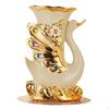 Dried Flower Vase European Style Porcelain Decorative Room Decor Swan