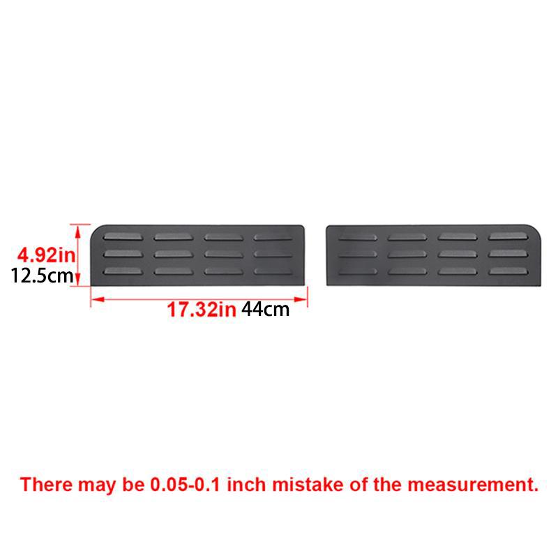 For Jeep Wrangler JL 2018 Up Car Rear Window Vent Louver Sun Shield Panel Cover Decoration Aluminum Alloy
