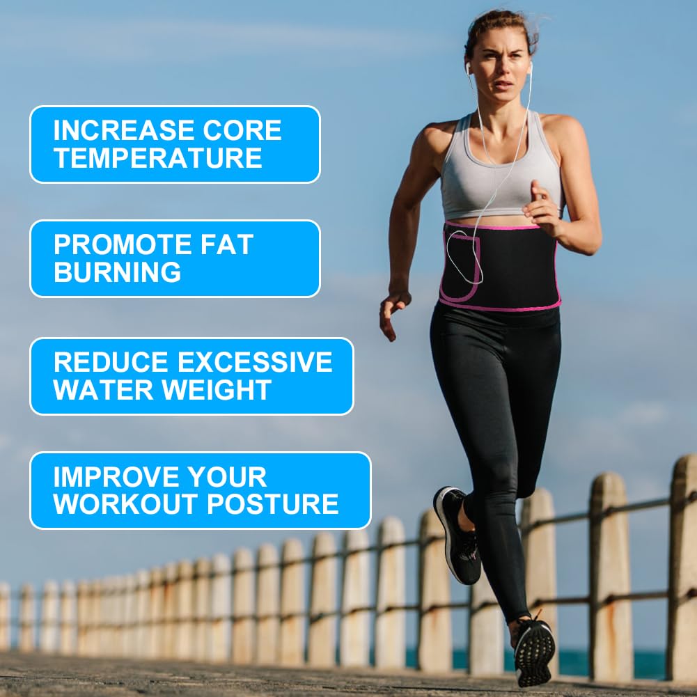 Тренажер для похудения для мужчин и женщин, регулируемый пояс для пота, эффект сауны, сжигание жира, пояс для упражнений на спину