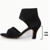 Fashion Summer Women Designer Knitted High Heels Sandals Slip-on Thin Heeled Sandals Sexy Cover Heels Party Shoes Women Zapatos De Mujer