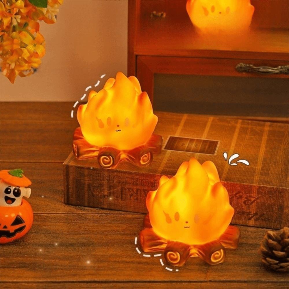 Flame Simulation Flame Night Light Battery Operated Night Lamps  Home Tabletop Ornament