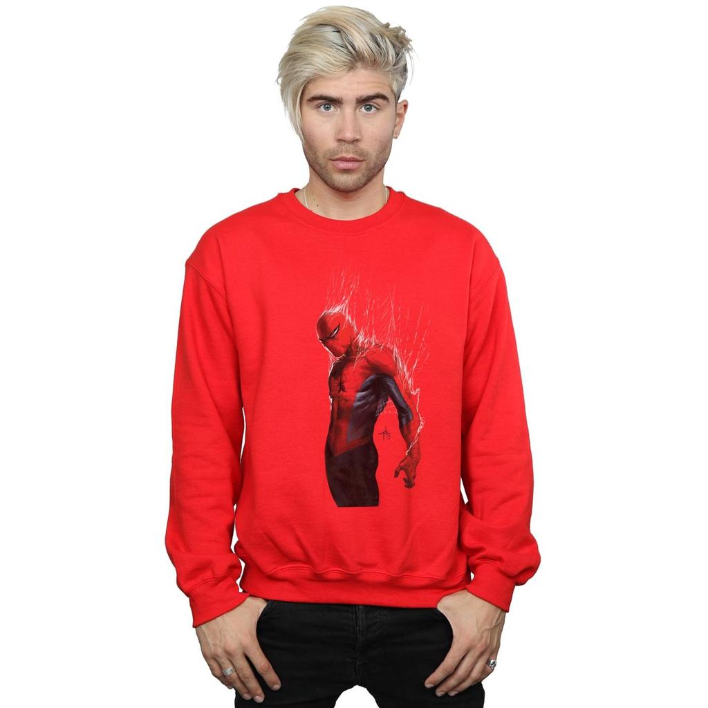 Marvel Mens Spider-Man Web Wrap Sweatshirt