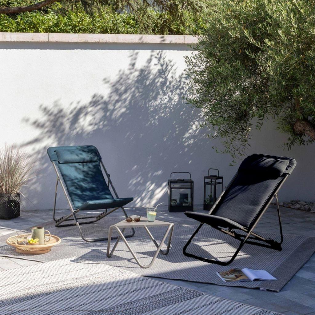Lafuma Chair MAXI DGY LFM5175 8902 Made In France Outdoor 5 Year Warranty Folding TRANSAT+BEC