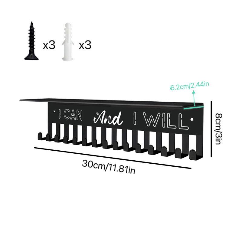 1 шт. Металлическая подставка для медалей, Стойка для металлических трофеев спортсмена, Держатель для ключей, Вешалка для одежды, Классический домашний декор, Настенный органайзер для наград