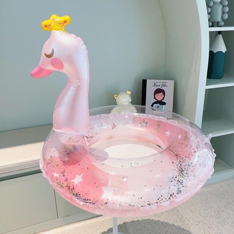 Новые надувные поплавки для бассейна с единорогом и лебедем для детей, кольцо для плавания, детская трубка для плавания, принадлежности для водных игр, сиденье для плавания, пляжная вечеринка