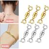 8Pcs Plated Magnet Bracelet Extender Gold Silver Connector Buckle  Beads Chain