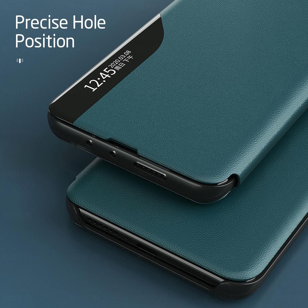 Samung A54 5G Case Smart View Magnetic Leather Flip Stand Cover For Samsung S25 Ultra S24 Plus S23 S22 Samsung A24 35 25 15 A55 A35 A20s Book Coque