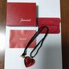 Baccarat heart necklace red