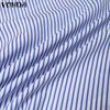 VONDA Женские винтажные рубашки с открытыми плечами и длинным рукавом в полоску с галстуком-фонариком