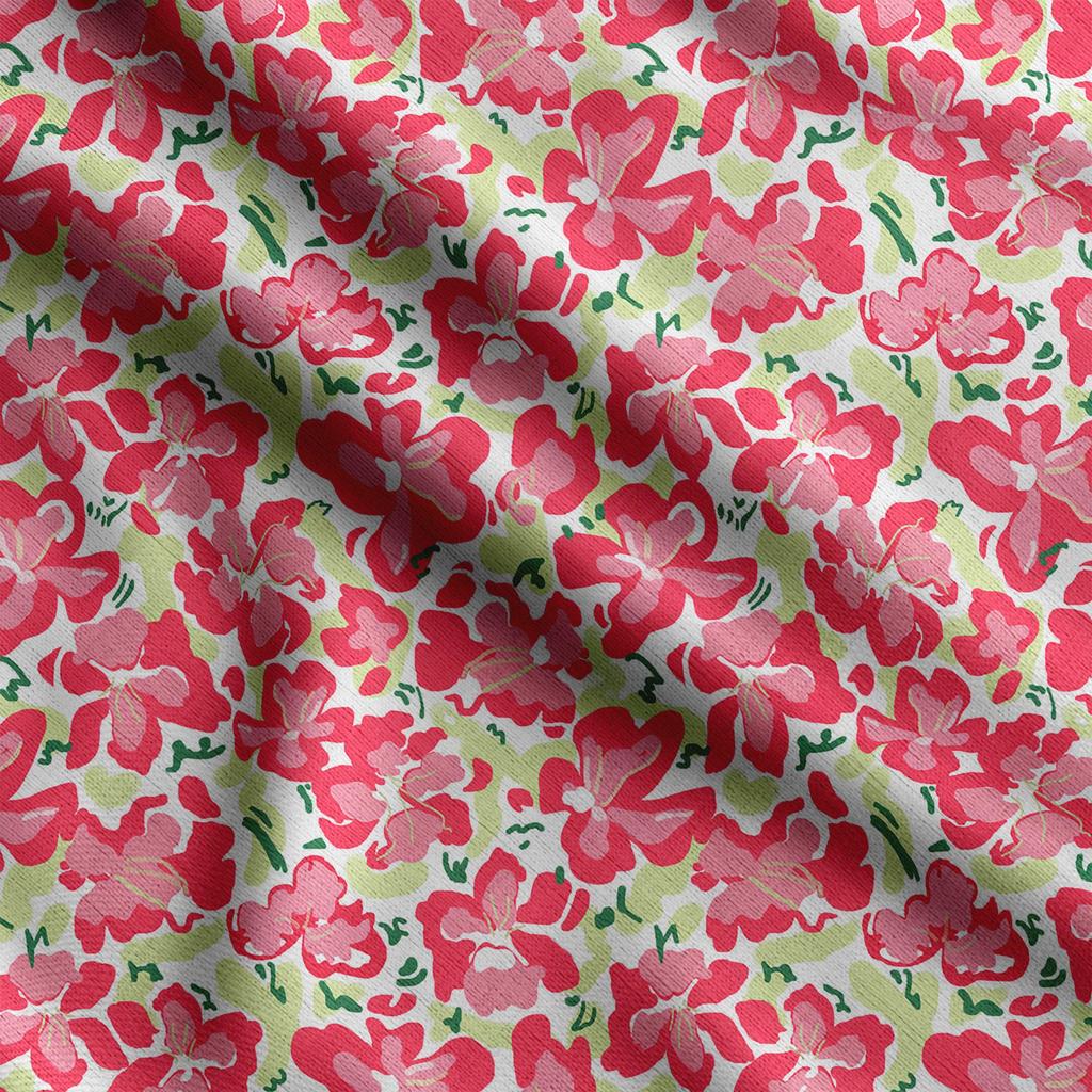 Soimoi Цветочный принт, хлопковый батист, ткань для квилтинга, продаваемая во дворе, хлопчатобумажная ткань средней плотности шириной 42 дюйма,