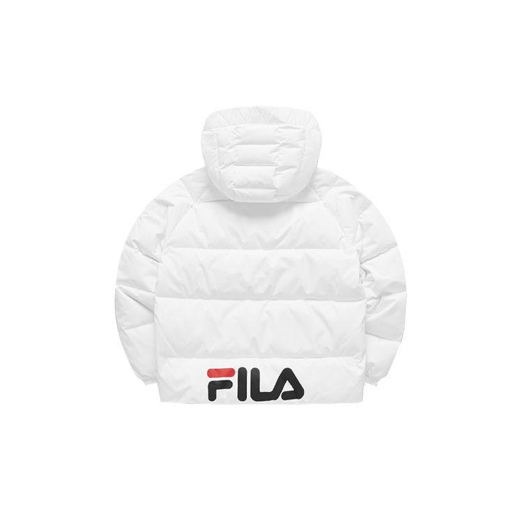Fila Fusion Спортивная свободная теплая пуховая куртка Зимняя женская верхняя одежда Белая T51W111910AWT