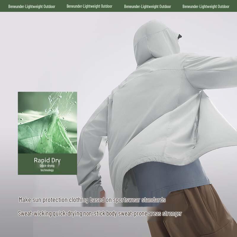 beneunder Men's Ultra-Light Sun Protection Jacket