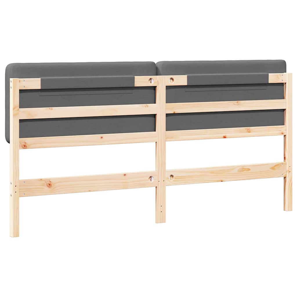 Upholstered Headboard with Headboard in Brown and Light Grey 180 cm