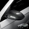 For Hyundai Kona 2024 2025 Carbon Fiber Black Rearview Mirror Cover Door Side Reverse Mirror Cap Decorative Protective Shell