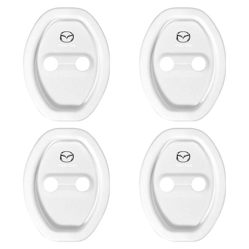 Для Mazda 2 3 4 5 6 7 8 ATENZA Axela 6 RX8 CX6 CX5 CX4 Alexa CX4 CX5 CX8 2 3 6 DJ BL BM GJ 4 шт. Накладки на стопор двери автомобиля Защитные накладки на замок двери