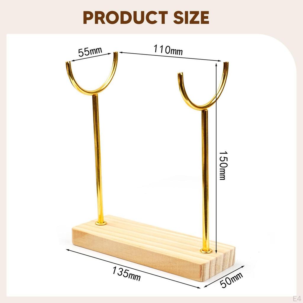 Органайзер для браслетов Элегантная подставка для часов Настольная подставка Деревянная основа для мужчин