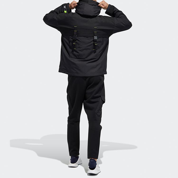 adidas Куртки Мужские Черные С Капюшоном Умеренные Прочие GP0988