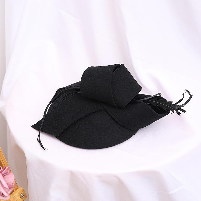 Свадебная женская шляпа, шляпа-таблетка с перьями, 100% австралийская шерсть, фетровые церковные шляпы, Коктейльная банкетная шляпа-федора, шляпа-федора