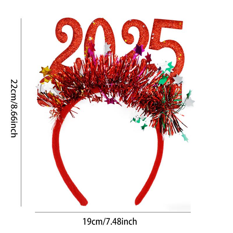 New Year Party Rave New Year'S Eve Hair Bands Glitter Colorful Headbands Characters