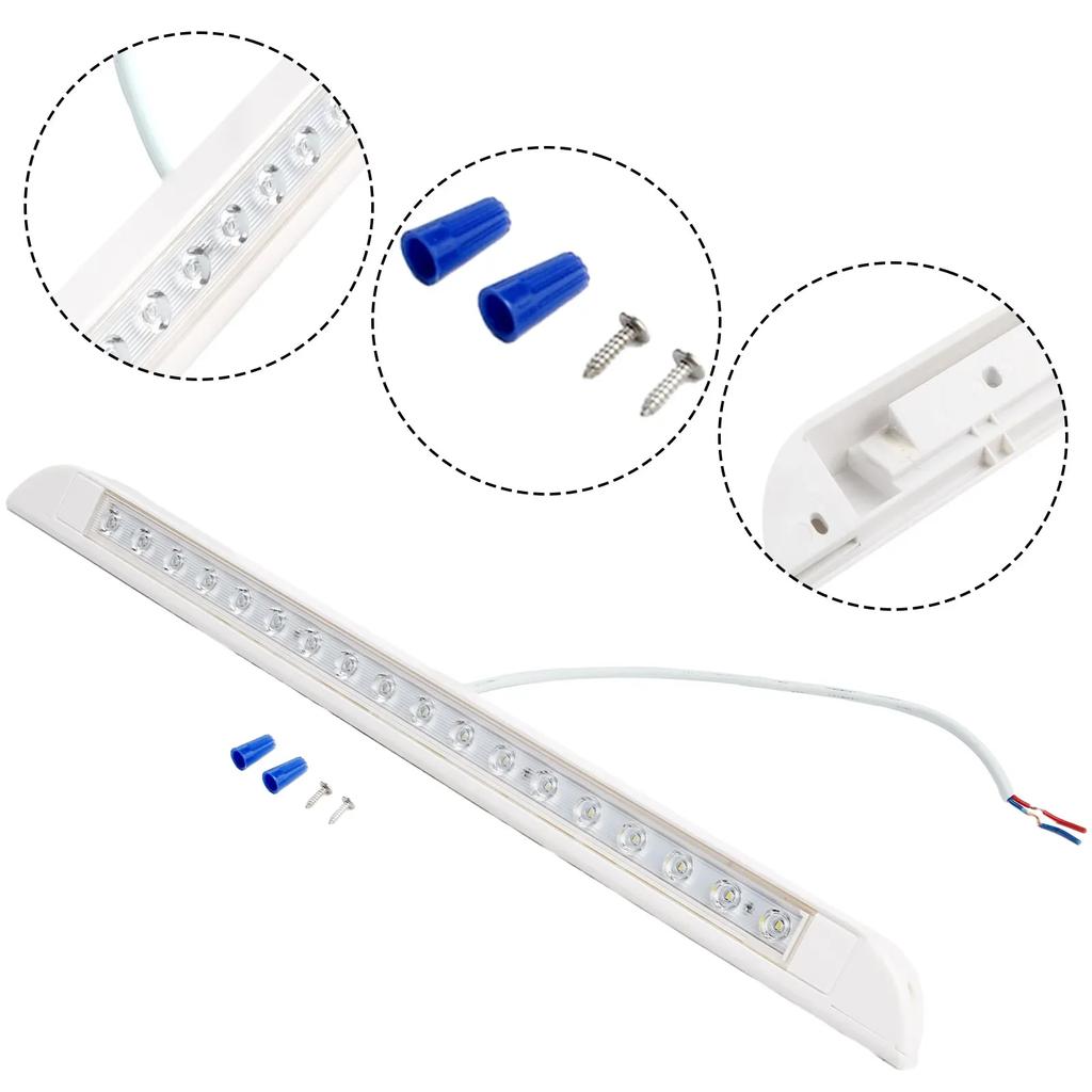 LED Awning Light 12V 24V White Waterproof Long Strip Lamp Caravan Motorhome Boat Lighting Lamps Auto Interior Wall Lights