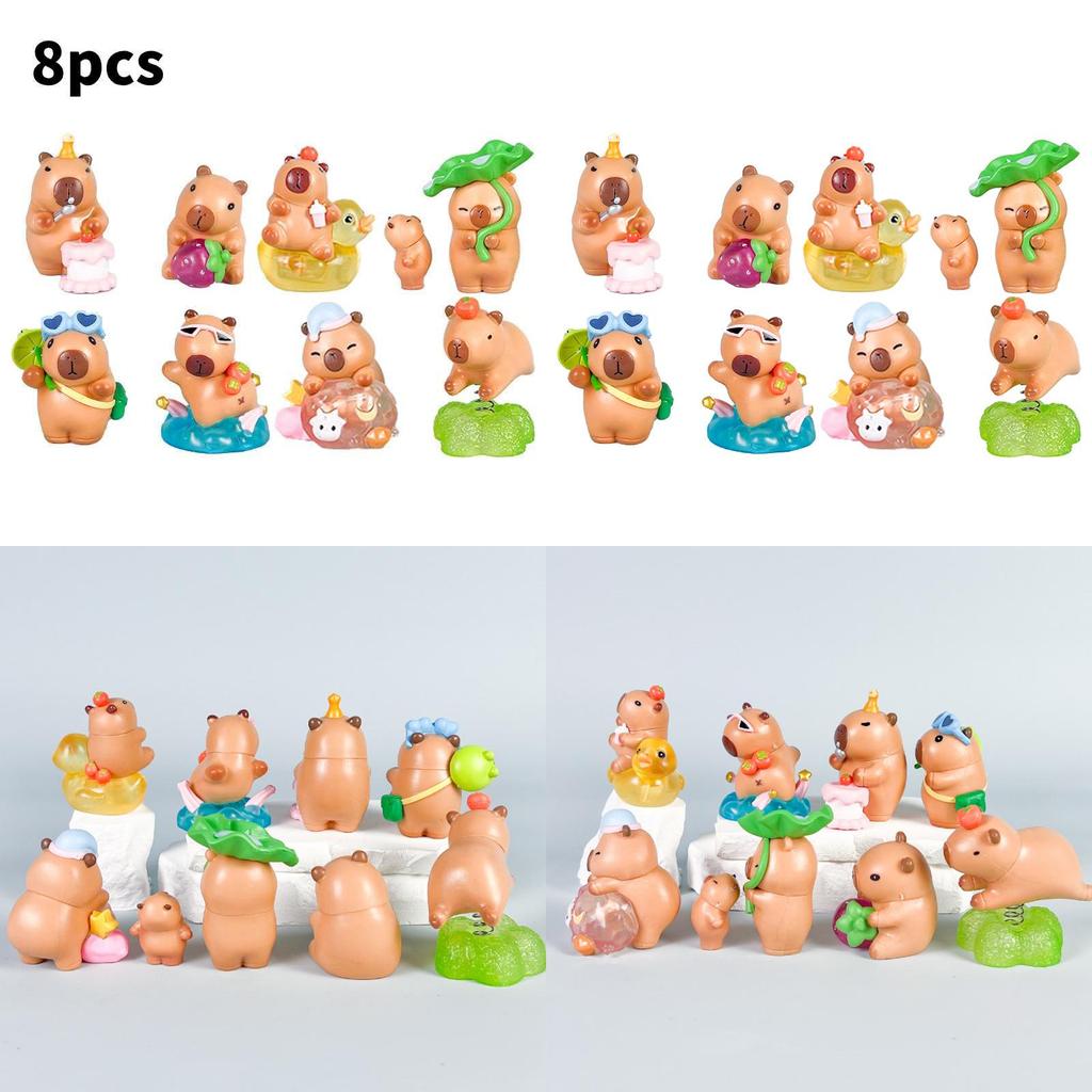 Capybara Pvc Action Figures With Assembly For Anime Enthusiasts And Collectors