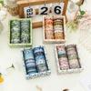 18 Rolls Four Seasons Washi Tape Set Nature Spring Summer Autumn Winter Flower Paper Masking Tapes Decoration Stickers