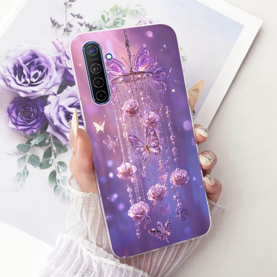 For Realme X2 Case Realme XT RMX1921 Luxury Butterfly Tree Painted Cover Soft Slim Phone Cases For Realme X2 Pro RealmeXT Fundas
