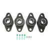 4PCS Pillow Block Bearings UCFL205 Thickened Outer Spherical Metal Bearing Block with Screws