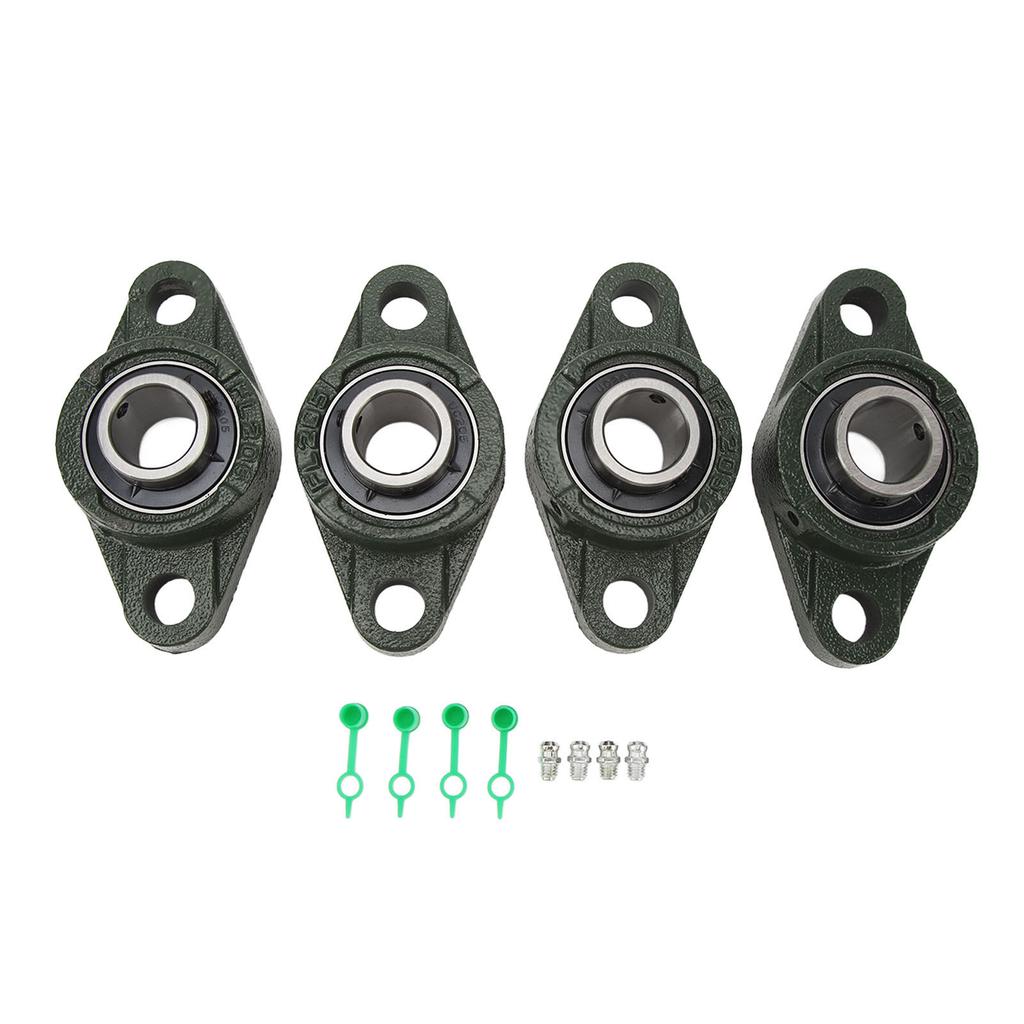 4 шт. Подшипниковые узлы UCFL205 Утолщенный внешний сферический металлический подшипниковый узел с винтами