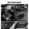 BETTERHUMZ Для Mercedes Benz W204 C-класса Аксессуары Отделка панели переключения передач центральной консоли из углеродного волокна Наклейка Салон автомобиля