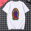 Our Lady of Guadalupe Virgin Mary The Madonna Religious Graphic Tshirt Summer Unisex Women Short Sleeve O-Neck Streetwear Tops