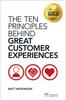 The Ten Principles Behind Great Customer Experiences, The Book