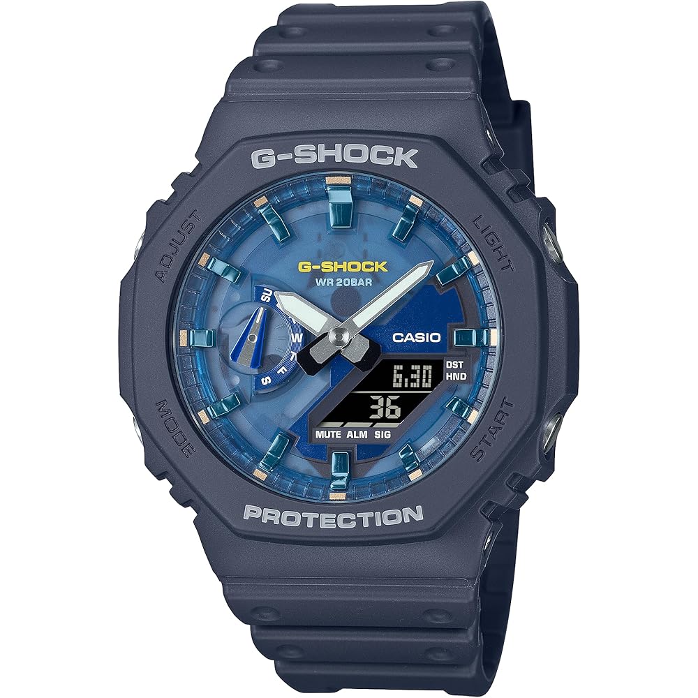 Casio G-Shock Oasis Collection Navy Blue Octagonal Watch GA2100AS-2A