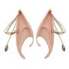 1pair Latex Elf Ears with Earring Ear Cuff Jewelry Fairy False Ears  Unisex