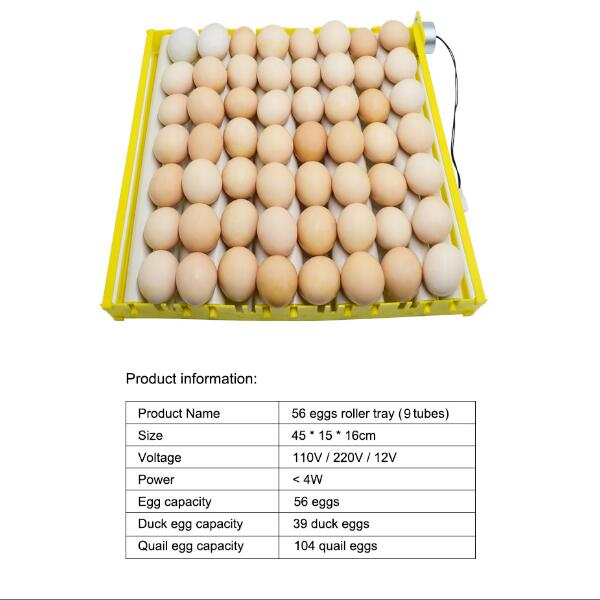 Automatic Eggs Incubator 360° Rotary Egg Turner Roller Tray Egg Hatching Incubator Duck Quail Bird Poultry Accessory for Farm