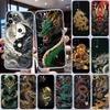 QE7 Chinese Dragon Transparent Phone Case for Samsung Galaxy A04 A04S A14 A23 A34 A54 M23 M33 M52 M53