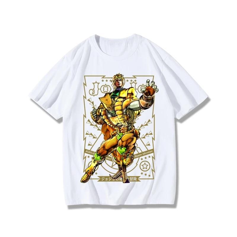 JoJos Bizarre Adventure Animation Derivatives TShirt Jotaro Kujo Star Platinum Kira Yoshikage Printing Mens and Womens Tops