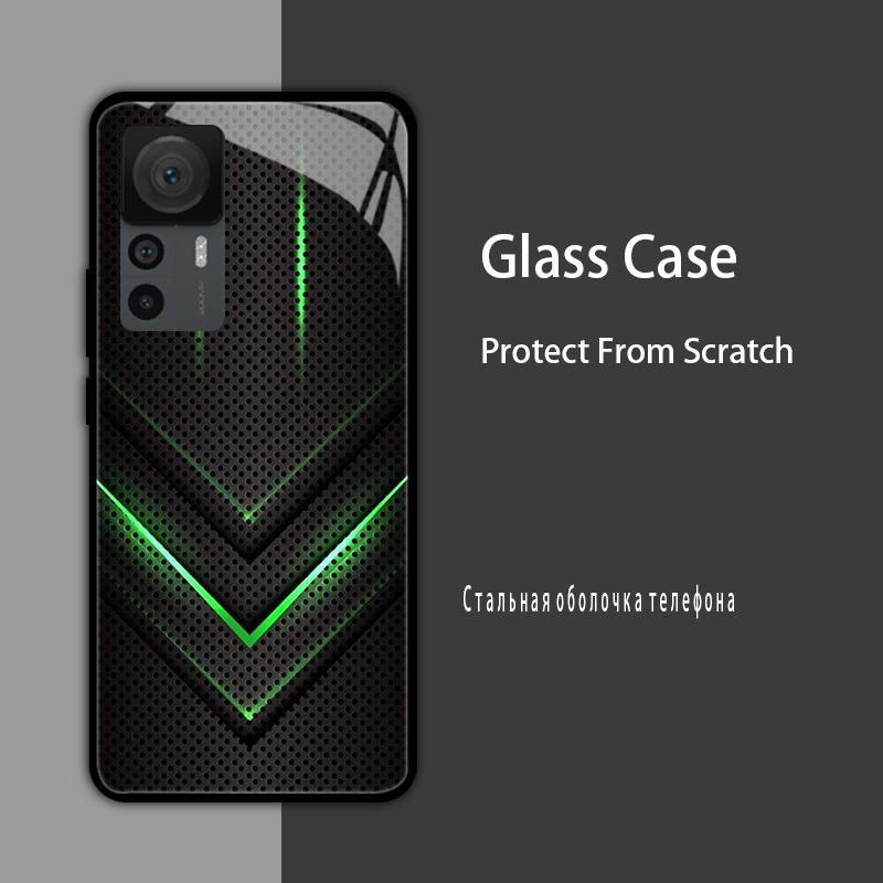 Чехлы из закаленного стекла для Xiaomi 12T 12S 12X, Жесткий задний чехол для телефона для Xiaomi 11T 10T 12T Pro 11 12 Lite, Защитные чехлы