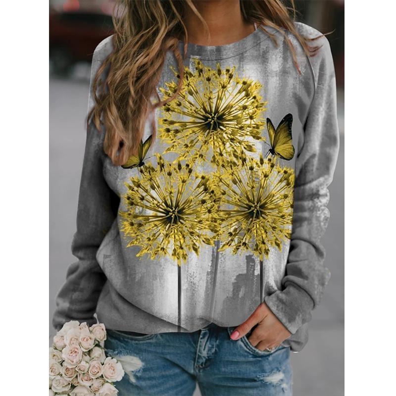 Зимние 3D милые животные бабочки принтованные толстовки женские стрекозы графические пуловеры винтажная осенняя одежда забавная одежда