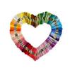 50pcs Random Color Embroidery DIY Silk Line Branch Threads, Similar To DMC Thread Floss Skein, Ideal for Cross Stitching