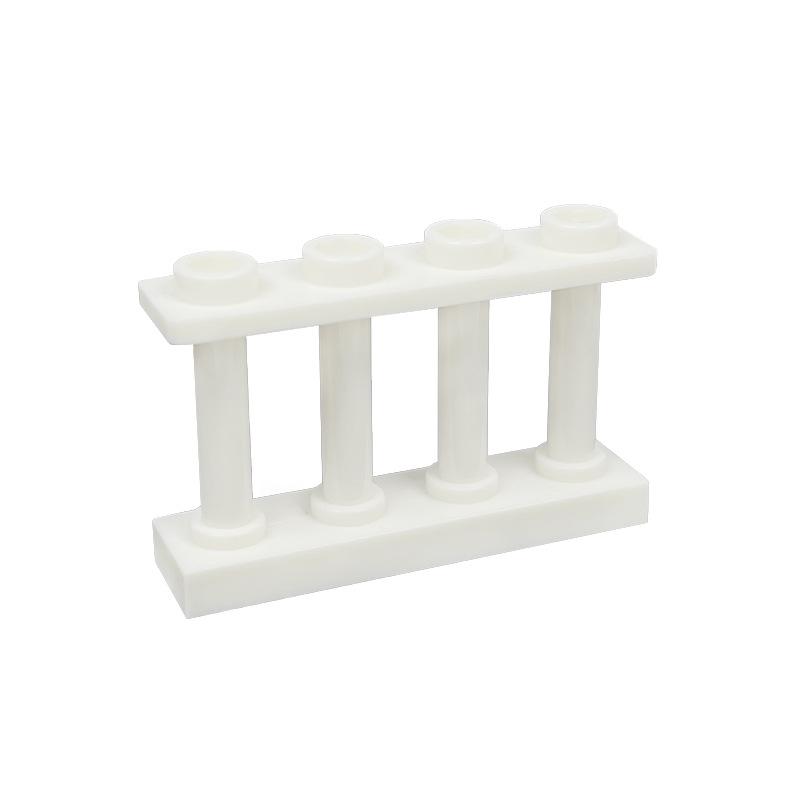 Non-Toxic 50Pcs Creative Fence Railing Building Block Diy Moc Garden Construction Accessories Compatible With Brick Children'S Toys