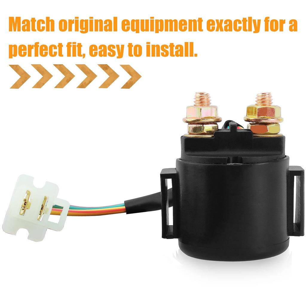 QAZAKY Starter Solenoid Relay Yamaha Badger Big Bear Breeze Champ Grizzly Kodiak Radian Moto-4