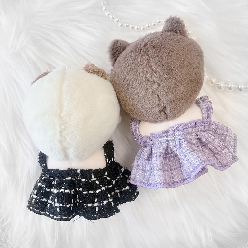 [Одежда для плюшевых игрушек] Твидовое платье для плюшевых игрушек [Для кукол 10-15 см] Лавандовый g.triger Oshi-Nui (Плюшевый) [Продукт]