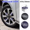 Car Sticker Hot For Ford New 54mm 4pcs Car Wheel Center Hub Metal Emblem Cap Cover for Ford Focus 2 Mk3 F150 Mondeo C-Max Fusion