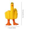 New Duck You Creative Middle Finger Duck Decoration Middle Finger Duck Statue Resin Crafts Ornaments
