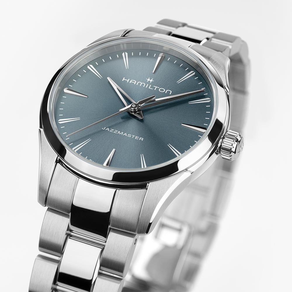 [Hamilton] Jazzmaster Quartz Dark Dusty Blue 32mm Bracelet H32301141