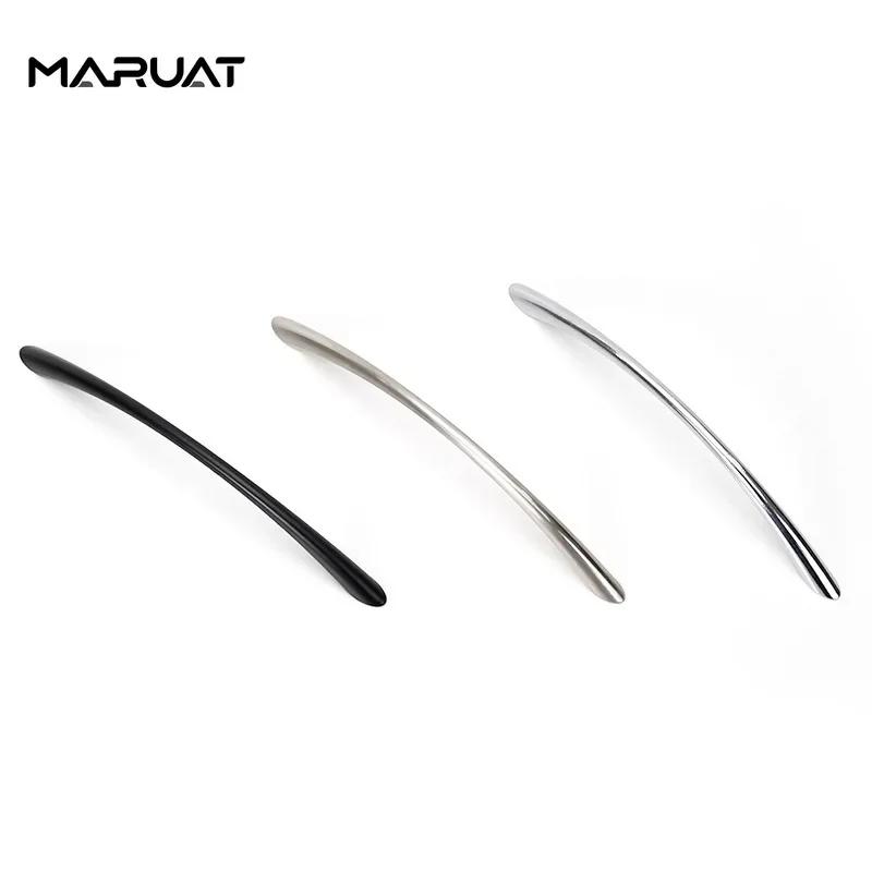 Zinc Alloy Furniture Handles Kitchen Cabinets Curved Drawers Cabinet Doors Dressing Tables Storage Rooms Wardrobes Handles