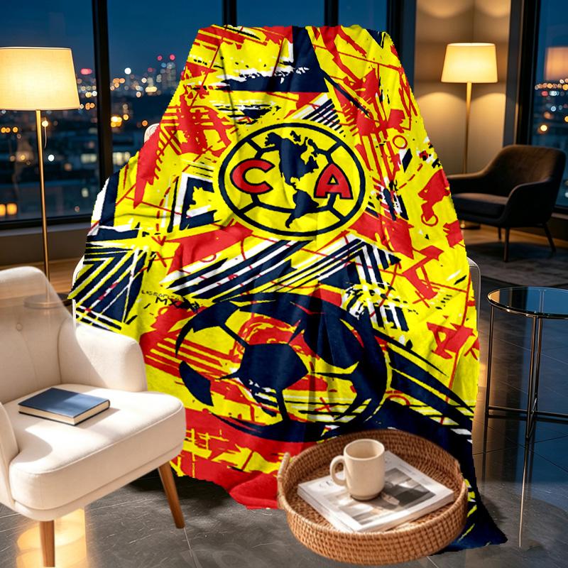 Club America Print Blanket - Soft & Comfortable, for Bedroom, Travel, Sofa, Home Decoration - Birthday Christmas Gift for Friend